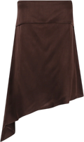 DISSH Brown Sander Bitter Choc Strapless Satin Top UK 6