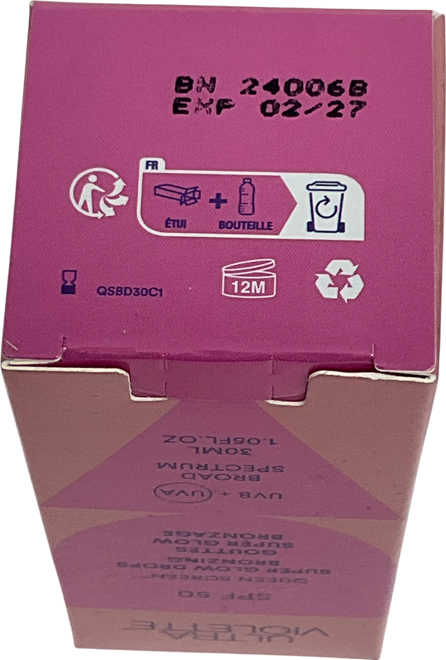 ultra violette Queen Screen Spf 50 Super Glow Drops Bronzing Bronzing 30ml