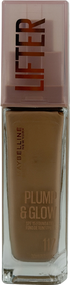 Maybelline New York Foundation Lifter Plump & Glow Foundation All Day Wear 117 30ml