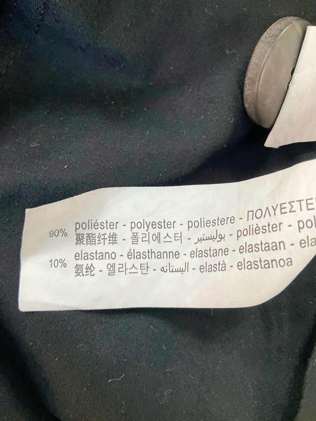 Zara Black Button-Front Skirt UK XS