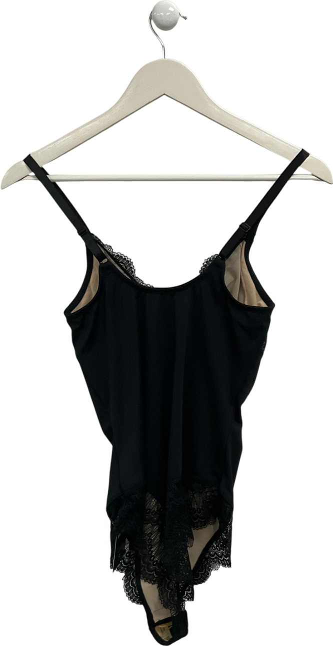 Black Lace Bodysuit UK L