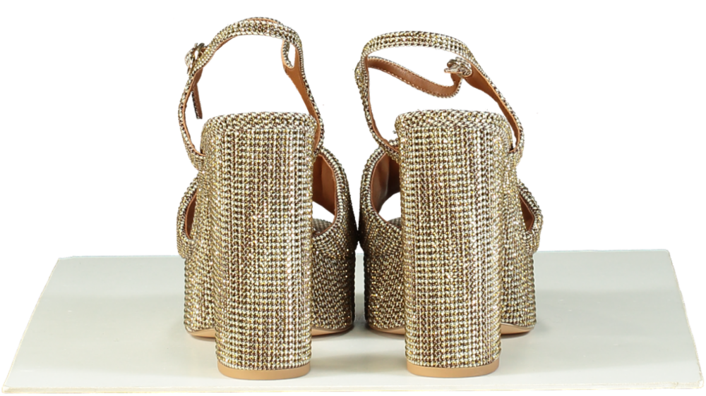 Kurt Geiger Gold kensington platform heels EU 41 UK 8
