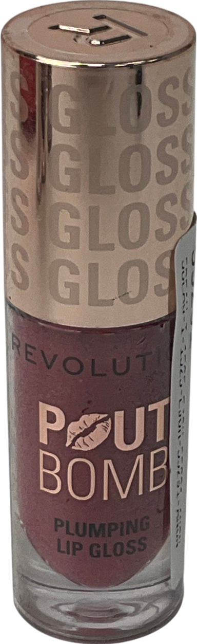 Revolution Pout Bomb Plumping Gloss Rosewood Rose Pink 4.6