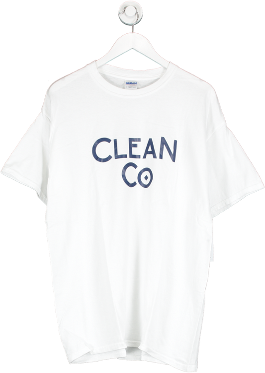 Gildan White Cotton T Shirt UK L
