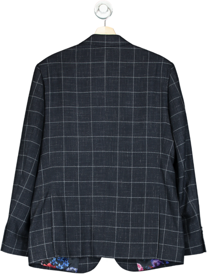 Jacamo Navy Checked Blazer 40R