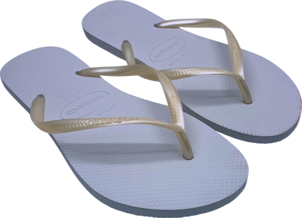 Havaianas White Slim Flip Flops EU 41/42 UK 8/9