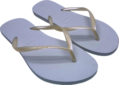 Havaianas White Slim Flip Flops EU 41/42