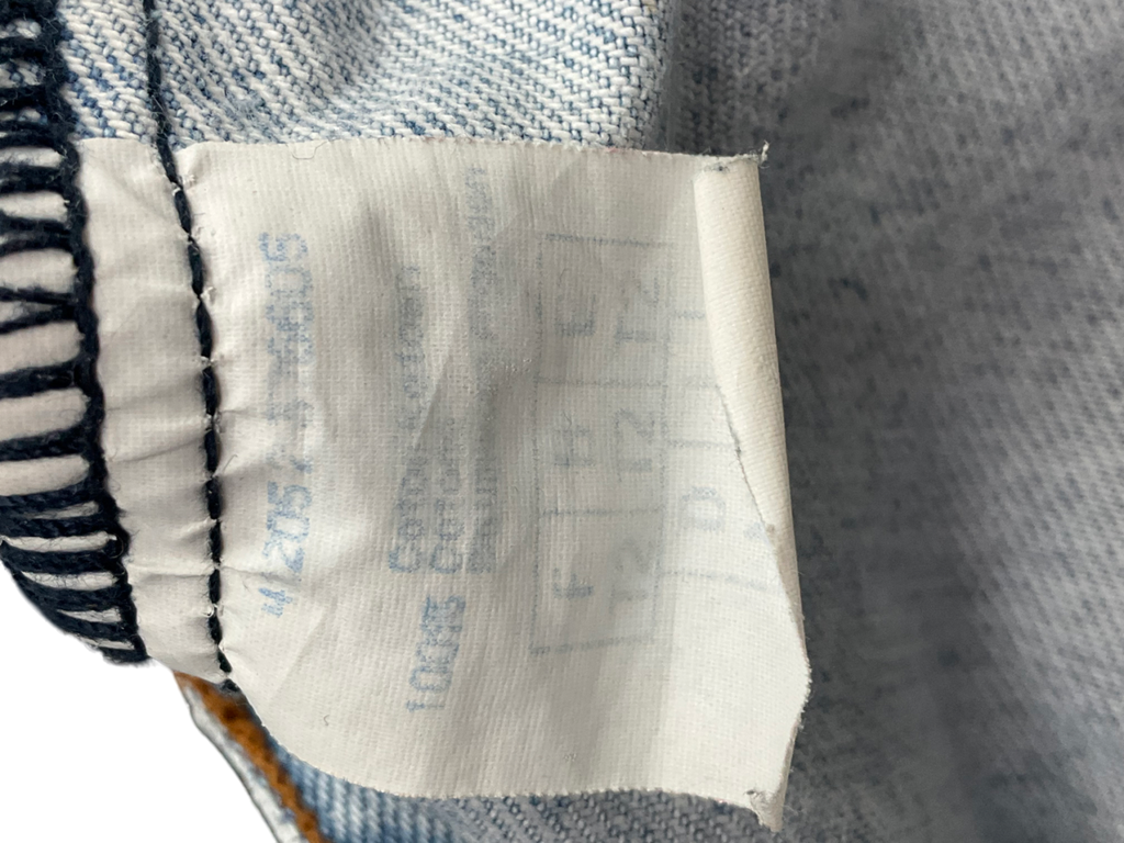 Fitted Denim Gilet In Mid Blue UK XS