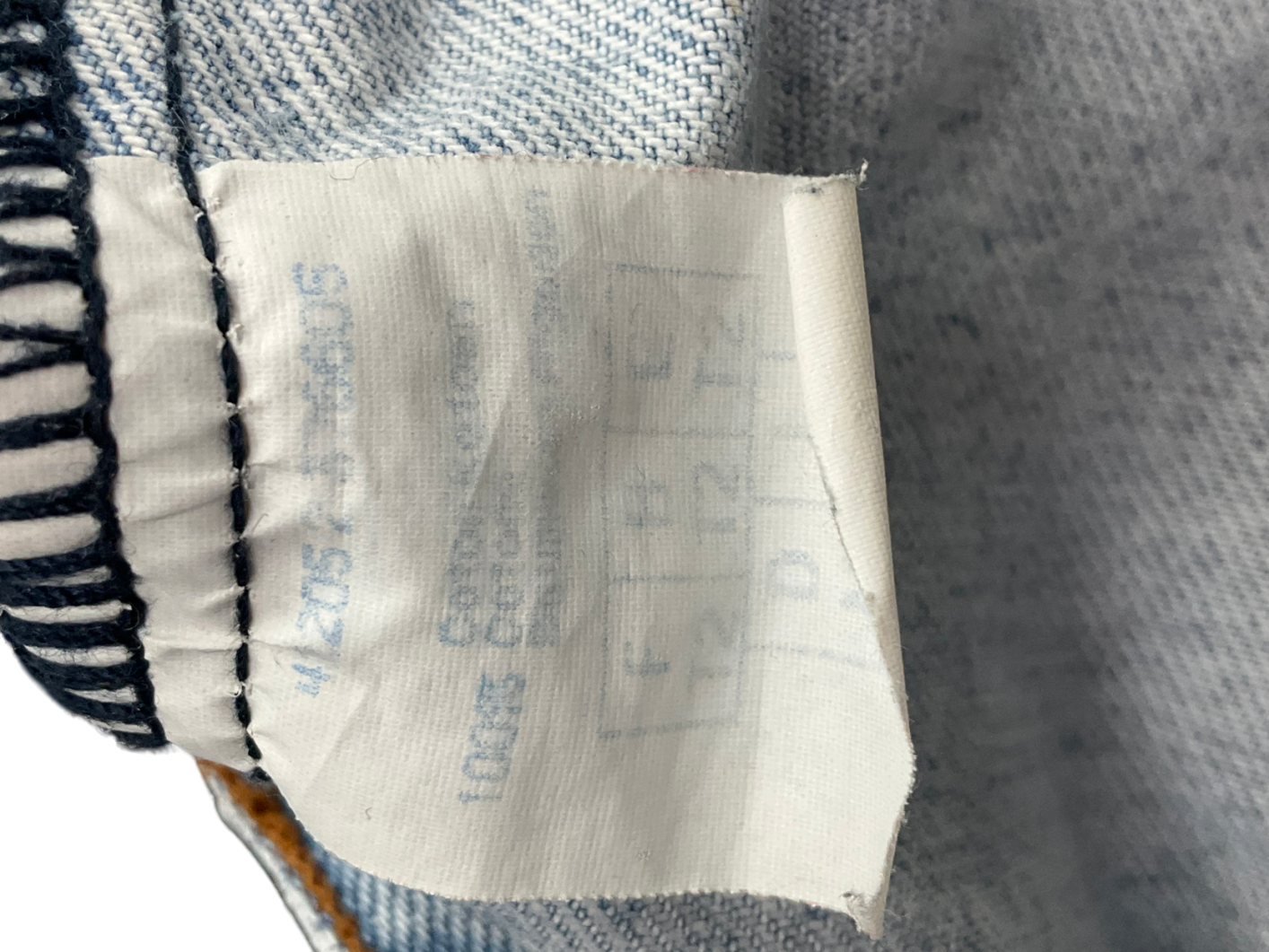 Fitted Denim Gilet In Mid Blue UK XS