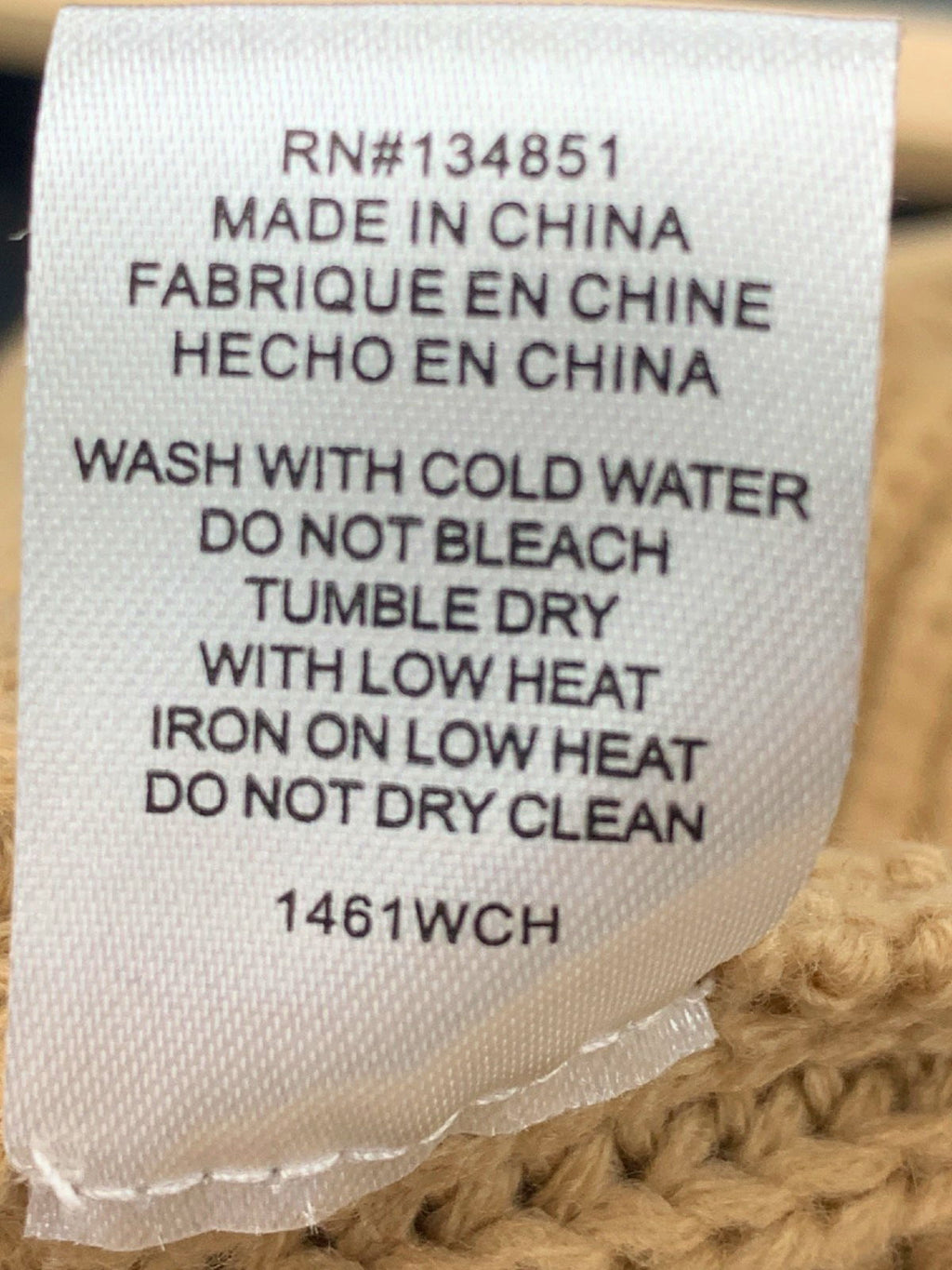 WAYF Beige Turtleneck Sweater UK XS