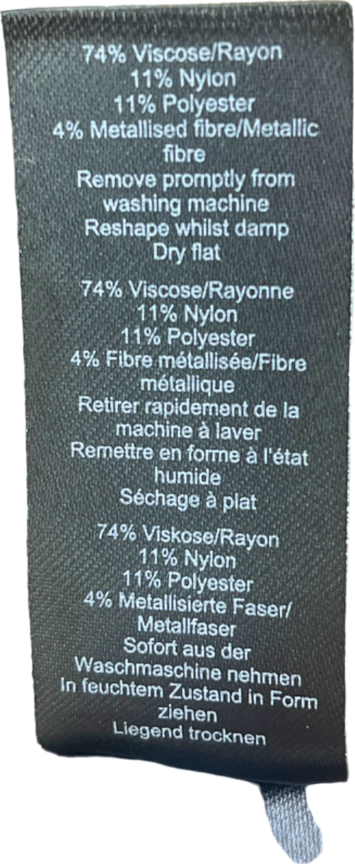 Karen Millen Light Khaki Tall Viscose Blend Shimmer Knit Skirt Co-ord UK 12