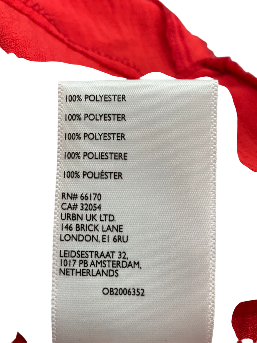 kimchi blue Red Babydoll Mini Dress UK S