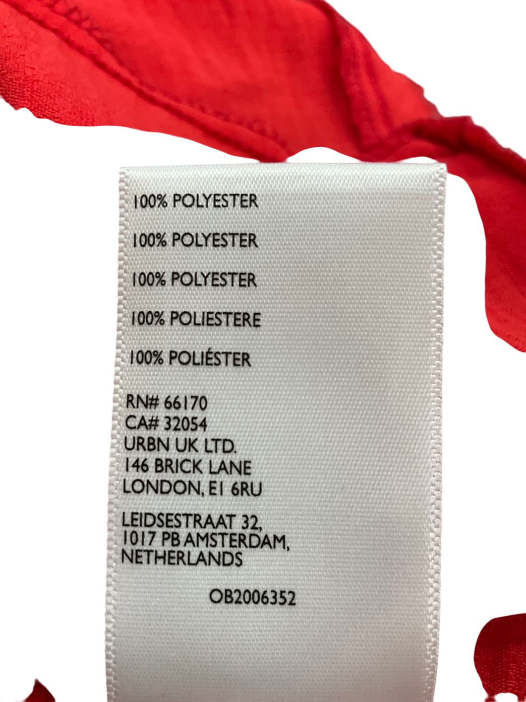 kimchi blue Red Babydoll Mini Dress UK S