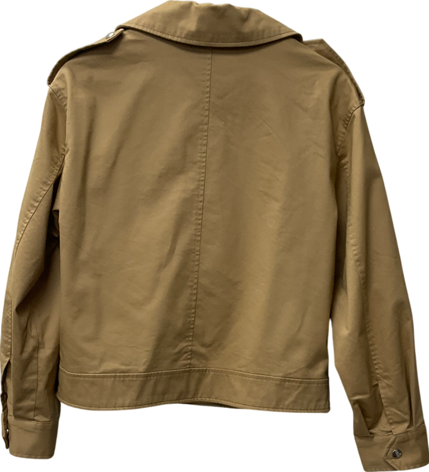 Next Beige Camel Cropped Trench UK S