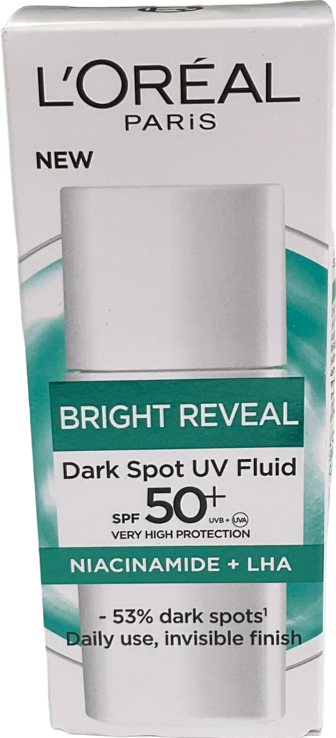 loreal Bright Reveal Dark Spot Uv Fluid Spf 50+ Niacinamide 50ml