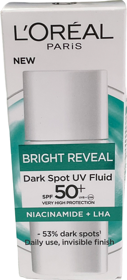 loreal Bright Reveal Dark Spot Uv Fluid Spf 50+ Niacinamide 50ml