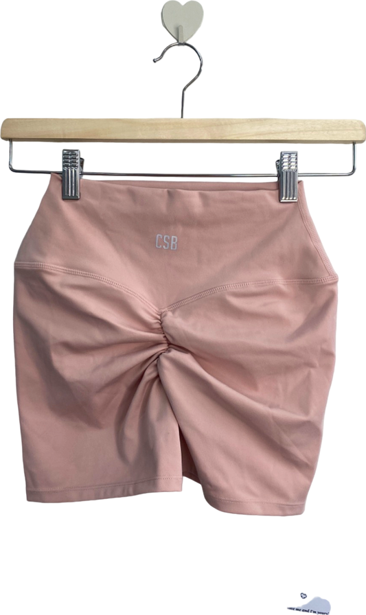 CSB Pink High-Waisted Biker Shorts Small