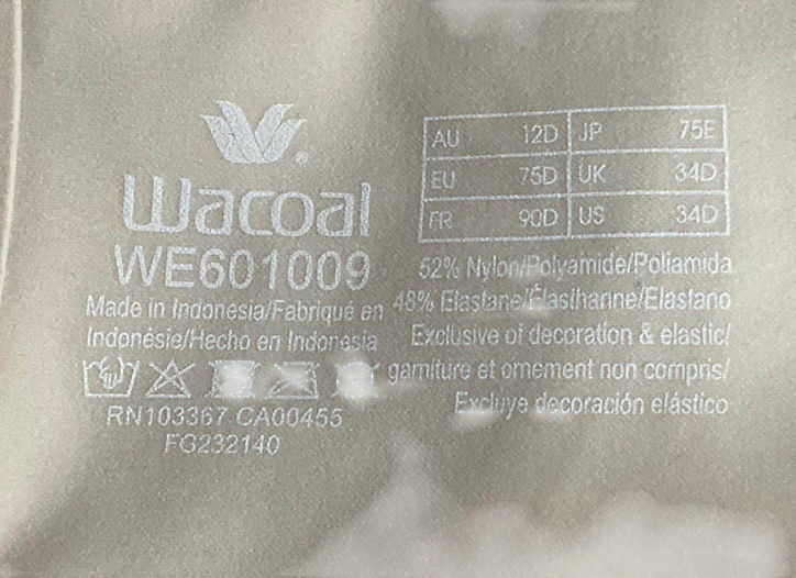 Wacoal Beige Ines Secret Moulded Bra UK 34D