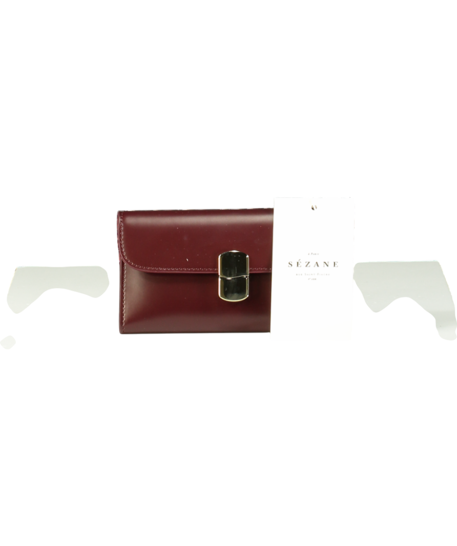 Sezane Red Milo Large Wallet One Size