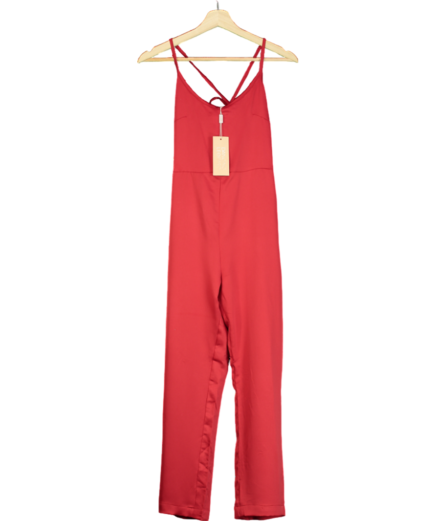 Dancing Leopard Lexi Jumpsuit In Red UK 6