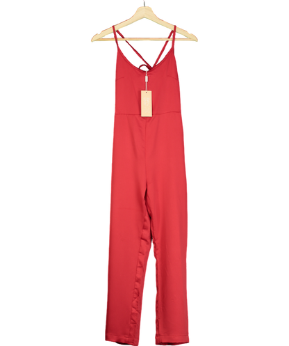 Dancing Leopard Lexi Jumpsuit In Red UK 6