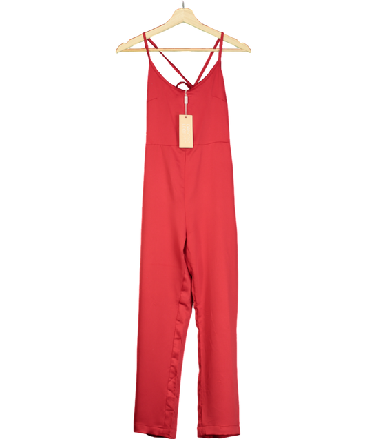 Dancing Leopard Lexi Jumpsuit In Red UK 6