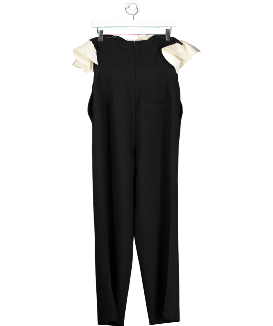 Very Black Bandeau Ruffle Mono Jumpsuit UK 12