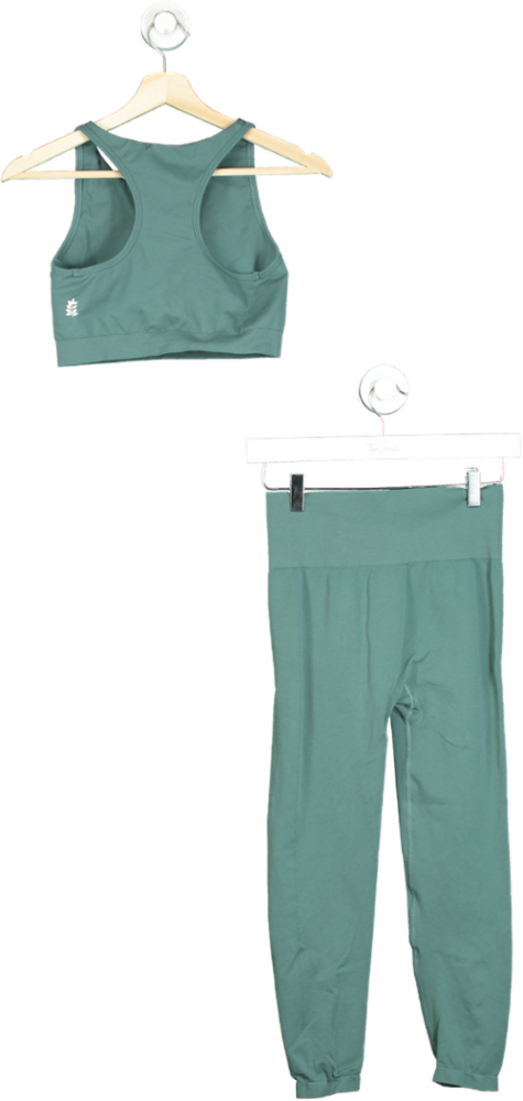 Bamford Green Cropped Tank Leggings Set UK S