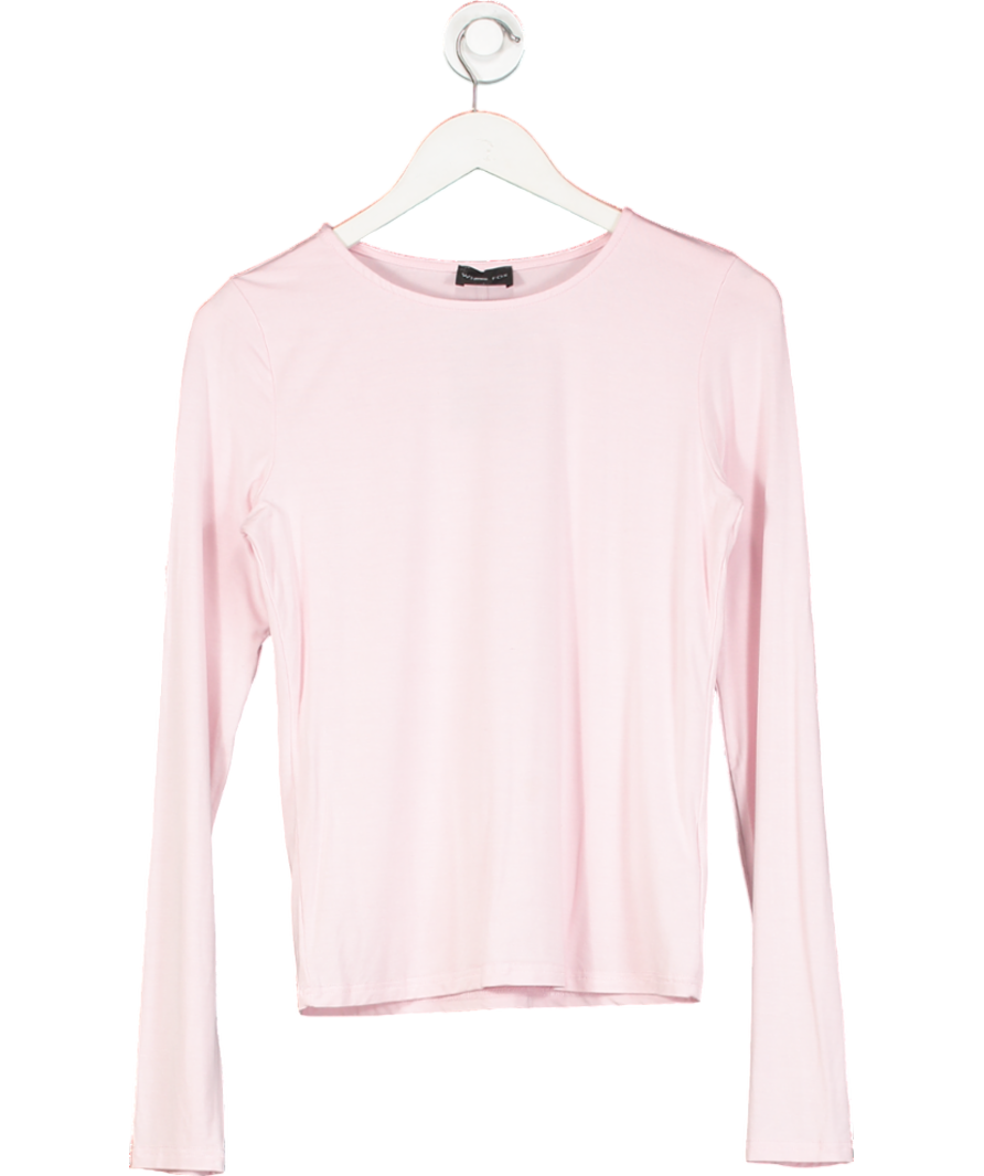 White Fox Only For Tonight Long Sleeve Top Baby Pink UK L