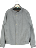 Balmain Grey Wool Cashmere Jacket UK 60