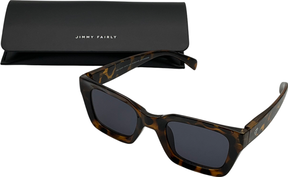 Jimmy Fairly Brown For Sunny Days And Hungover Afternoons Sunglasses With Original Case