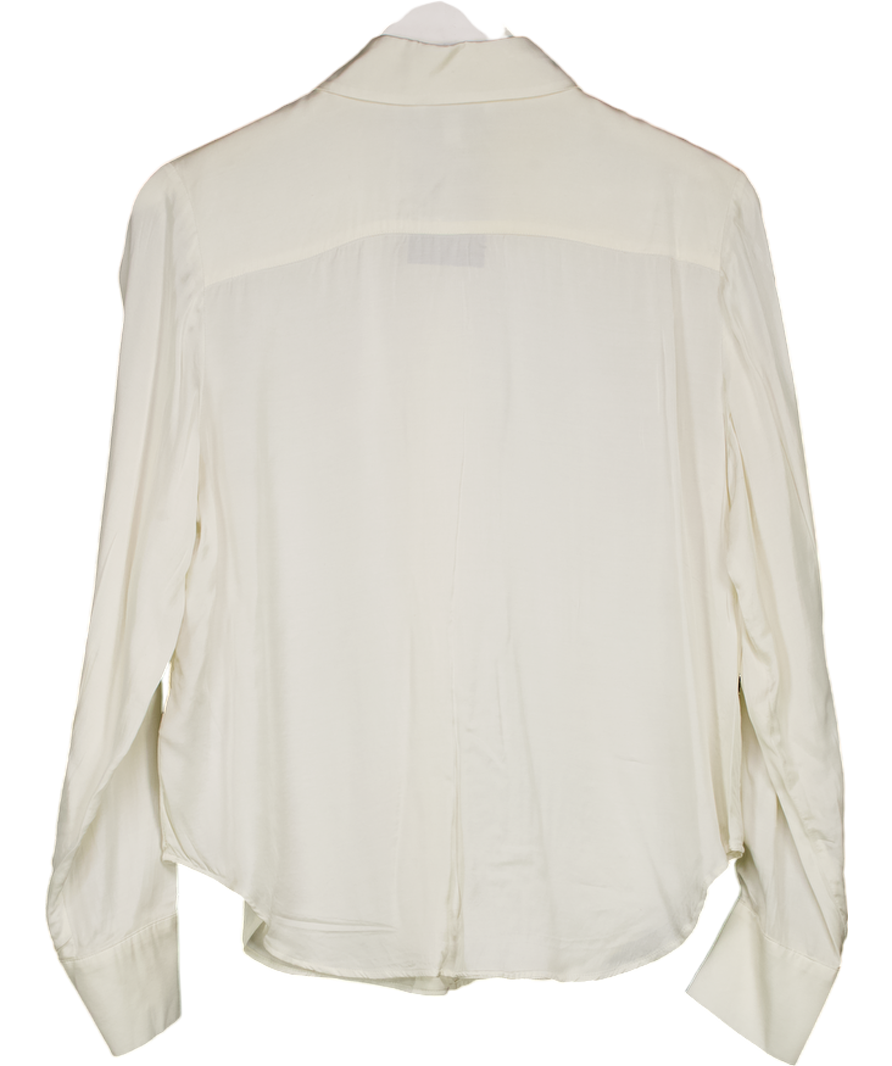& Other Stories Cream Viscose Silky Shirt UK 10