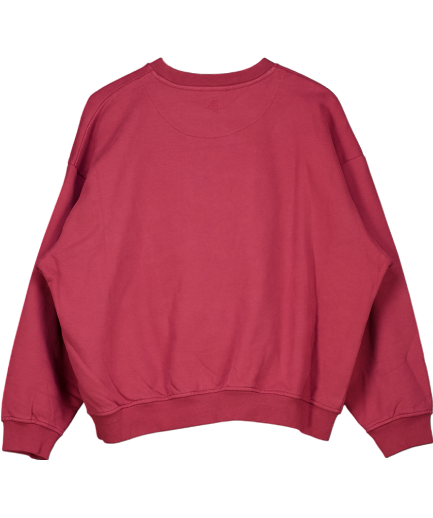 4th reckless Red Berry Fourth Branded Sweatshirt- Cassis UK M