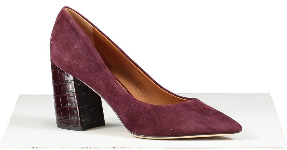 J.Mclaughlin Purple Beatrice Suede Heels UK 7 EU 40 👠