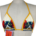 LA DOUBLEJ Multicoloured Tropical-print Bikini Top In Foulard_liberty_ivory UK L