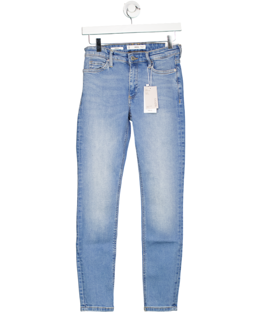 MANGO Light Blue High Rise Skinny Jeans UK 8