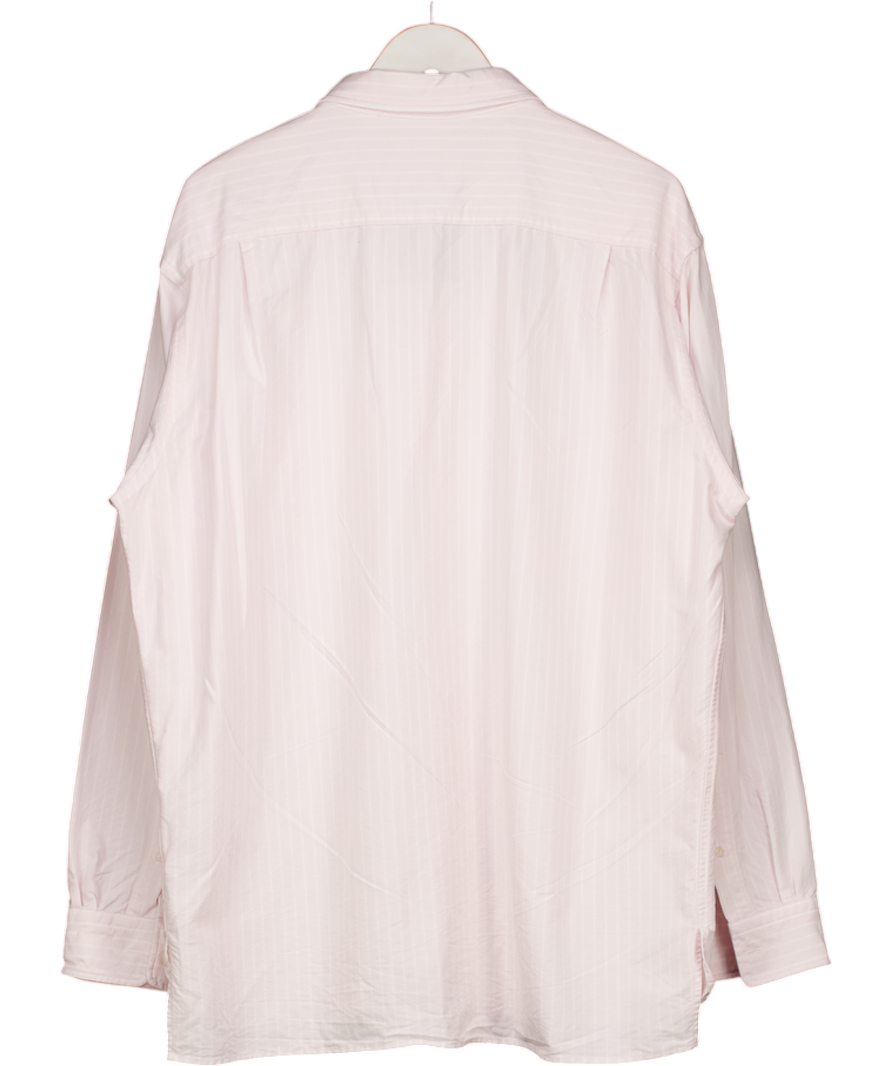 Uniqlo Pink Striped Oxford Oversized Shirt UK L