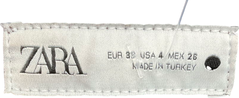 ZARA Brown Relaxed Slim Fit Mid Rise Jeans UK 8