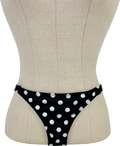 Caroline Constas Mykela Bikini Bottoms Black Polka Dot UK XS