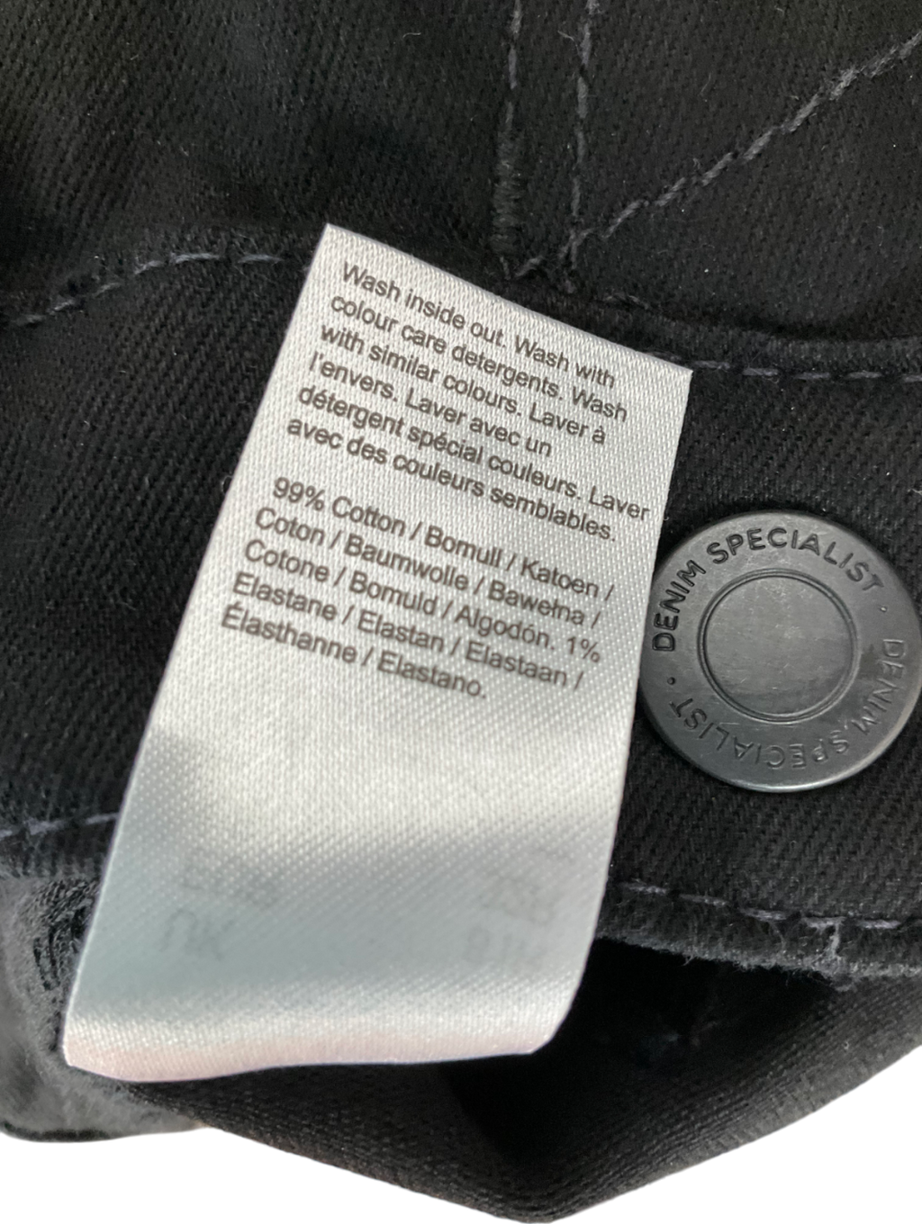 River Island Black Skim Fit Relaxed Casual Jeans - Length 32 W30