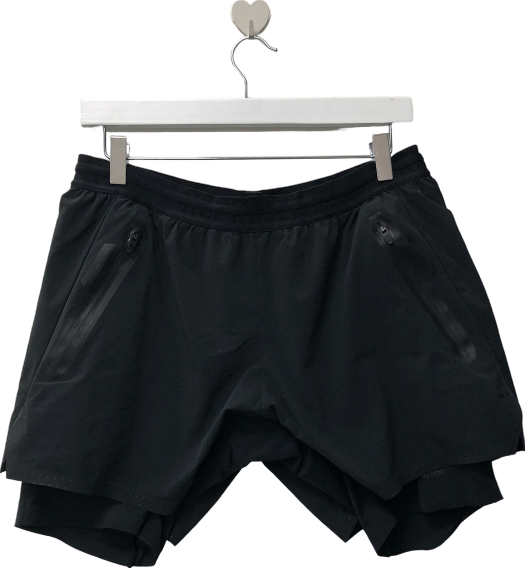 Represent Two In One Black Shorts UK L