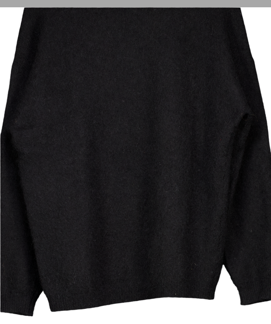 Acne Studios Black Dramatic Moh Rms Sweater UK S