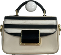 foli foli Cream Monochrome Style Handheld Bag