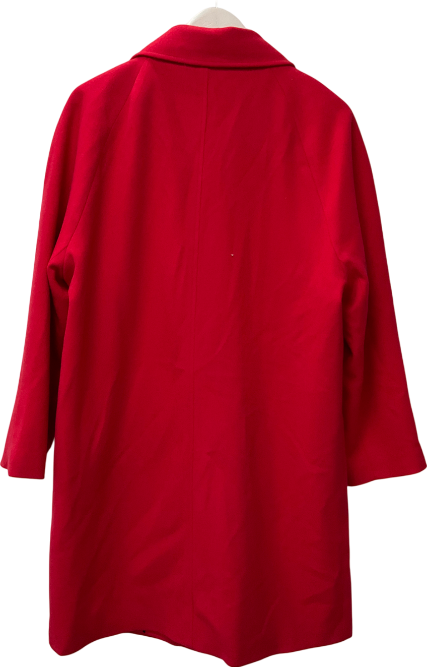 George Red Longline Formal Coat UK 14