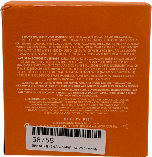 Beauty Pie Re-energizing Dry Oil Sugar Body Scrub 16.76oz