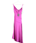 Nicholas Purple Lark Asymmetic Cowl Neck Midi Dress UK 4
