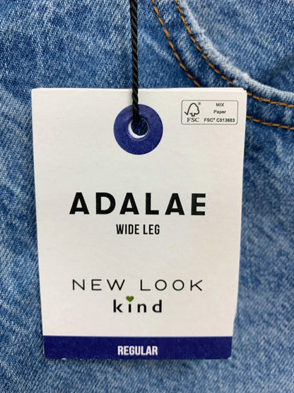 New Look Blue Adalae Wide Leg Jeans UK 10