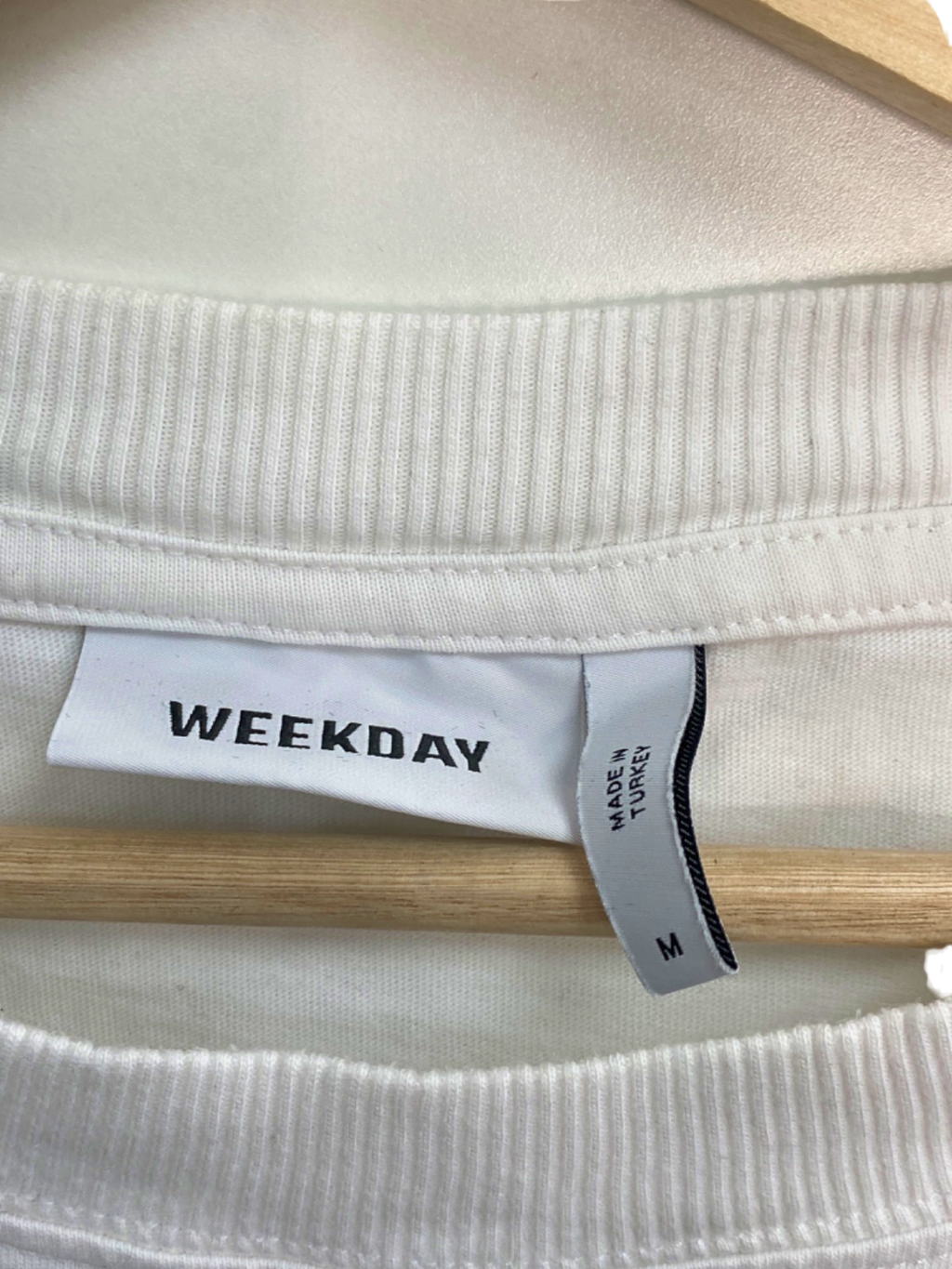 Weekday White Oversized Tank Top UK Large