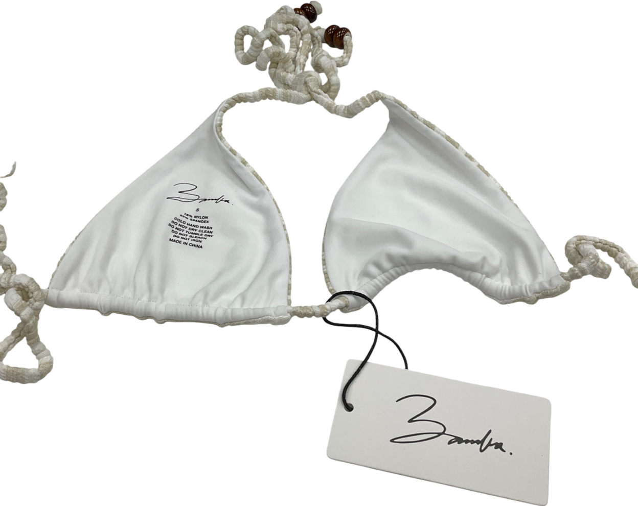 bamba Malibu Top- White Salt UK S