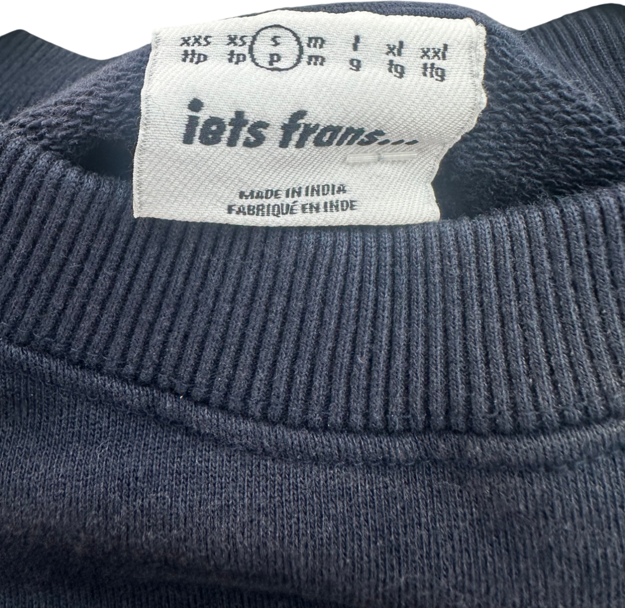 Urban Outfitters Blue Iets Frans... Navy Harri Panelled Sweatshirt UK S